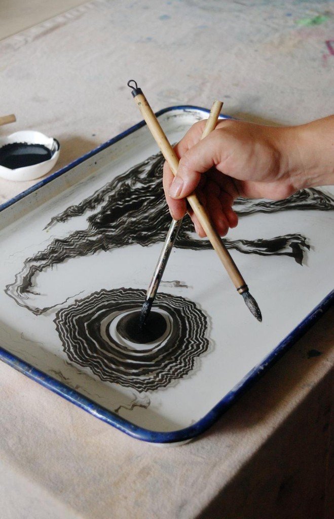 Suminagashi workshop